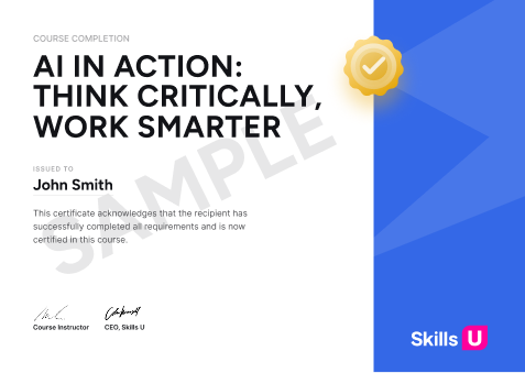 Certificate Sample