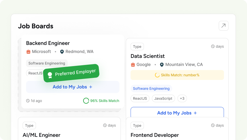 Employer Portal example